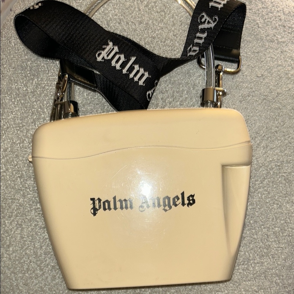 Palm Angels Cream Crossbody Bag